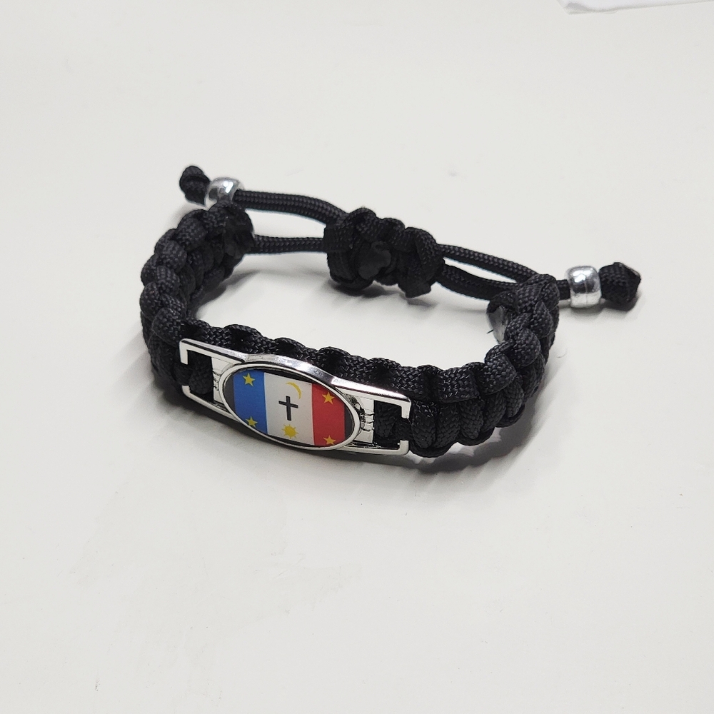 Pascua Yaqui Tribe Flag Adjustable Charm Bracelet Native American Heritage - Picture 2 of 4
